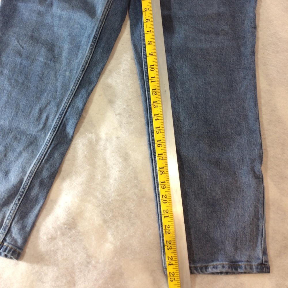 Everlane Women's Plus Straight Leg Blue Jeans waist 33 gently used #319 - Picture 8 of 9